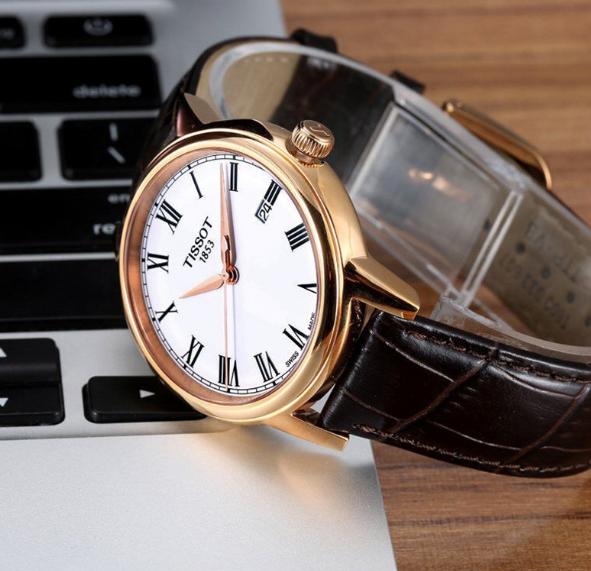 Tissot T Classic Carson White Dial Brown Leather Strap Watch For Men - T085.410.36.013.00 Buy Now By Tissot