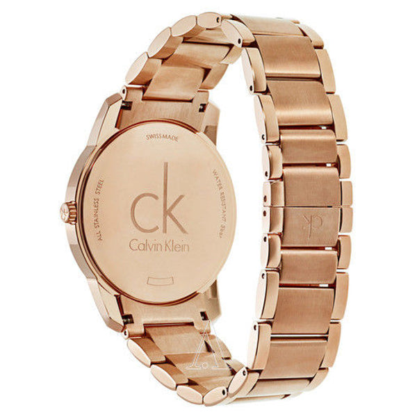 Calvin Klein City White Dial Rose Gold Steel Strap Watch for Men - K2G21646 Buy Now By Calvin Klein