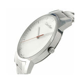 Calvin Klein City Quartz White Dial Silver Steel Strap Watch for Men - K2G2G1Z6 Buy Now By Calvin Klein