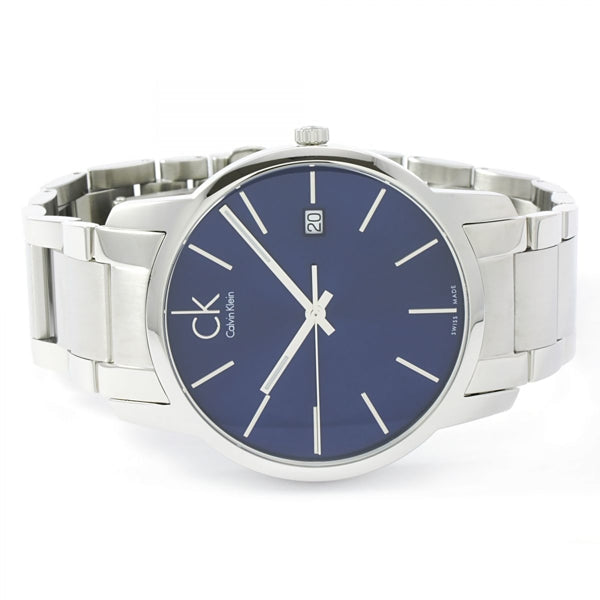 Calvin Klein City Blue Dial Silver Steel Strap Watch for Men - K2G2G14N Buy Now By Calvin Klein