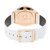 Calvin Klein Skirt White Dial White Leather Strap Watch for Women - K2U236KW Buy Now By Calvin Klein