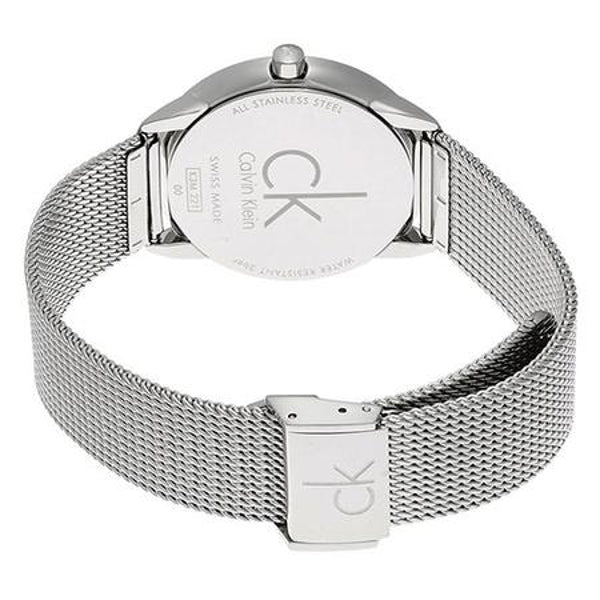 Calvin Klein Minimal Grey Dial Silver Mesh Bracelet Watch for Women - K3M2212X Buy Now By Calvin Klein