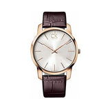 Calvin Klein City White Dial Brown Leather Strap Watch for Men - K2G21629 Buy Now By Calvin Klein