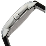 Calvin Klein Minimal Silver Dial Black Leather Strap Watch for Men - K3M221CY Buy Now By Calvin Klein