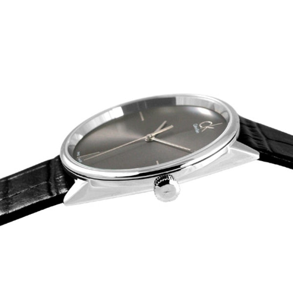 Calvin Klein Accent Black Dial Black Leather Strap Watch for Women - K2Y2Y1C3 Buy Now By Calvin Klein
