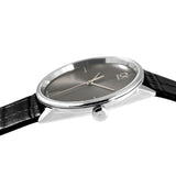 Calvin Klein Accent Black Dial Black Leather Strap Watch for Women - K2Y2Y1C3 Buy Now By Calvin Klein