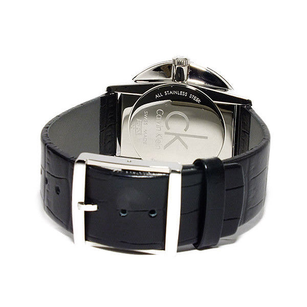 Calvin Klein Accent Black Dial Black Leather Strap Watch for Men - K2Y2X1C3 Buy Now By Calvin Klein