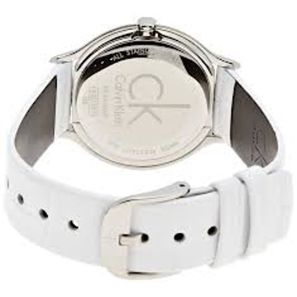 Calvin Klein Skirt White Dial White Leather Strap Watch for Women - K2U231KW Buy Now By Calvin Klein