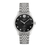 Gucci G Timeless Automatic Black Dial Silver Steel Strap Watch For Men - YA126353 Buy Now By Gucci