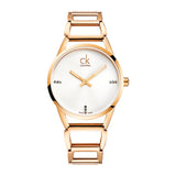 Calvin Klein Stately White Dial Gold Steel Strap Watch for Women - K3G2362W Buy Now By Calvin Klein
