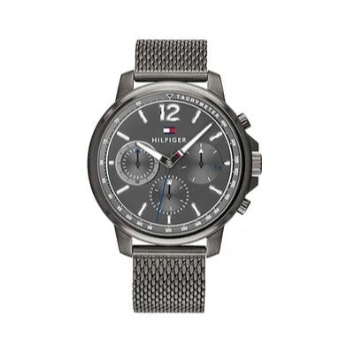 Tommy Hilfiger London Chronograph Grey Dial Grey Mesh Bracelet Watch for Men - 1791530 Buy Now By Tommy Hilfiger