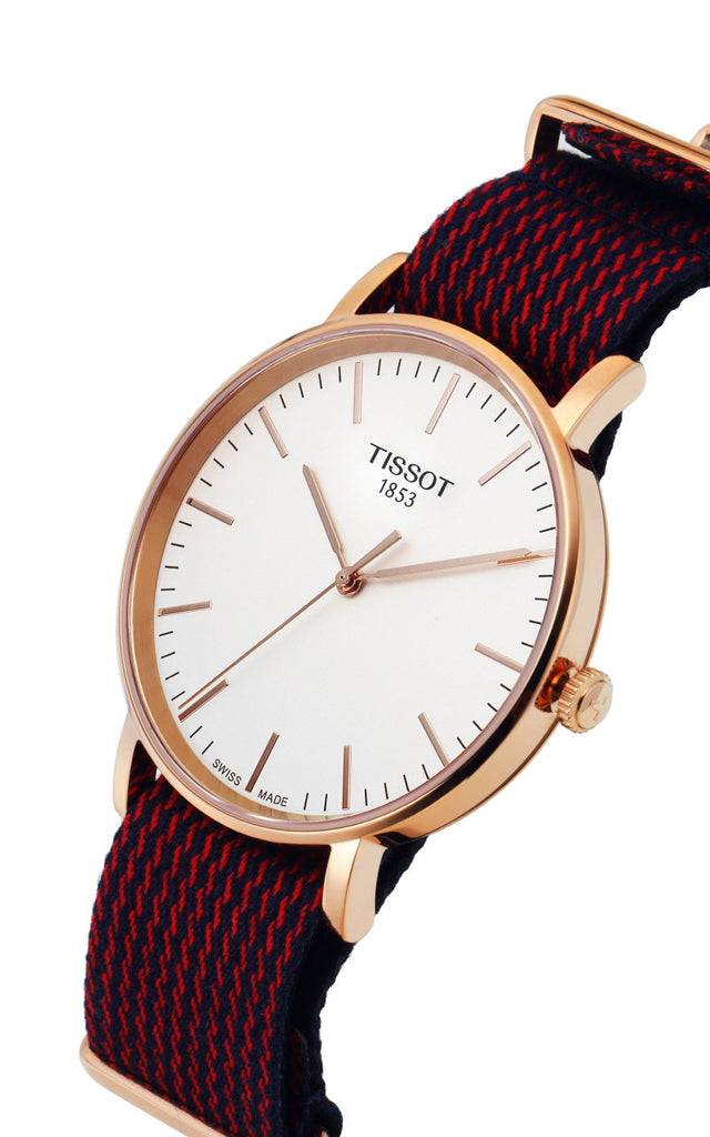 Tissot T Classic Everytime Medium White Dial Two Tone NATO Strap Watch for Men - T109.410.38.031.00 Buy Now By Tissot