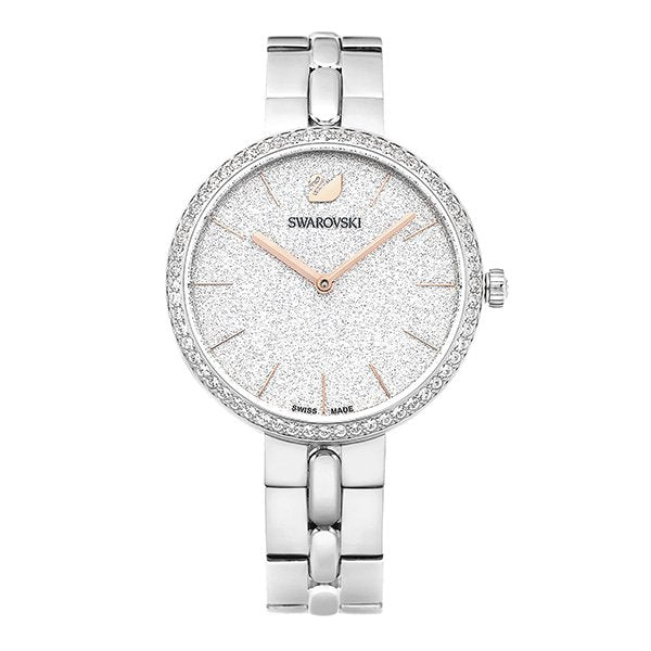 Swarovski Cosmopolitan Diamond Powder Silver Dial Silver Steel Strap Watch for Women - 5517807 Buy Now By Swarovski