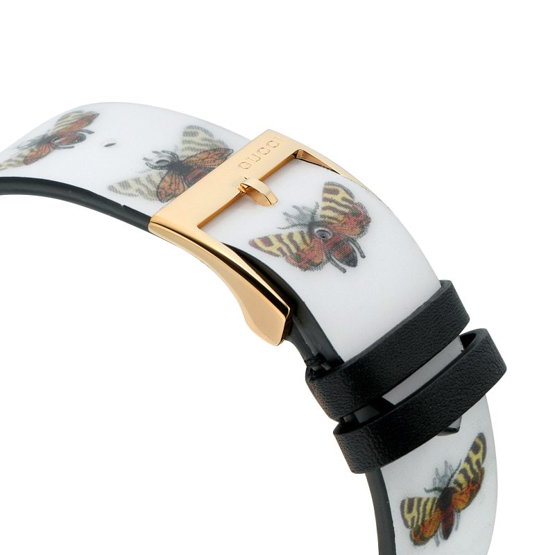 Gucci G Timeless Quartz White Dial White Leather Strap Watch For Women - YA1264109 Buy Now By Gucci