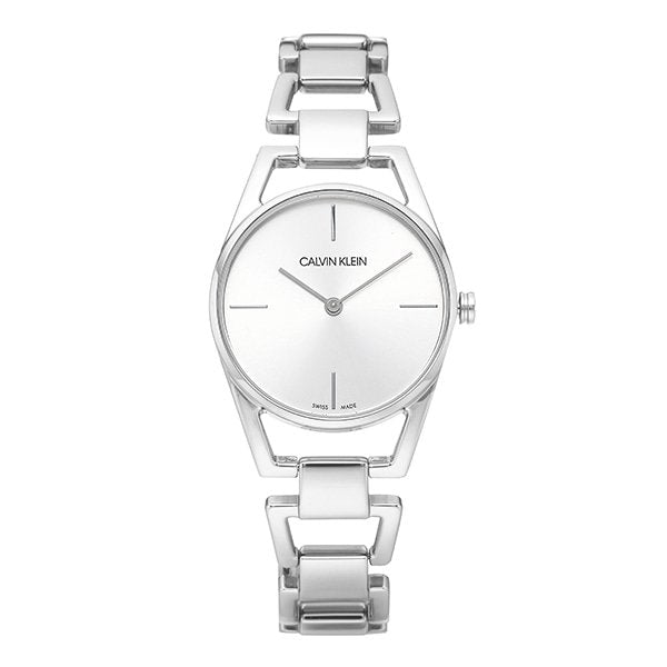 Calvin Klein Dainty Silver Dial Silver Steel Strap Watch for Women - K7L23146 Buy Now By Calvin Klein
