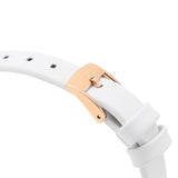 Swarovski Crystalline Aura Silver Dial White Leather Strap Watch for Women - 5519453 Buy Now By Swarovski