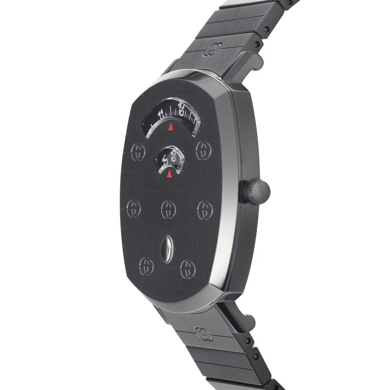 Gucci Grip Quartz Grey Dial Grey Steel Strap Watch For Men - YA157429 Buy Now By Gucci