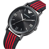 Emporio Armani Kappa Black Dial Two Tone NATO Strap Watch For Men - AR11015 Buy Now By Emporio Armani