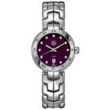Tag Heuer Link Diamonds Purple Dial Silver Steel Strap Watch for Women - WAT1418.BA0954 Buy Now By Tag Heuer