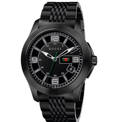 Gucci G Timeless Black Dial Black Steel Strap Watch For Men - YA126202 Buy Now By Gucci