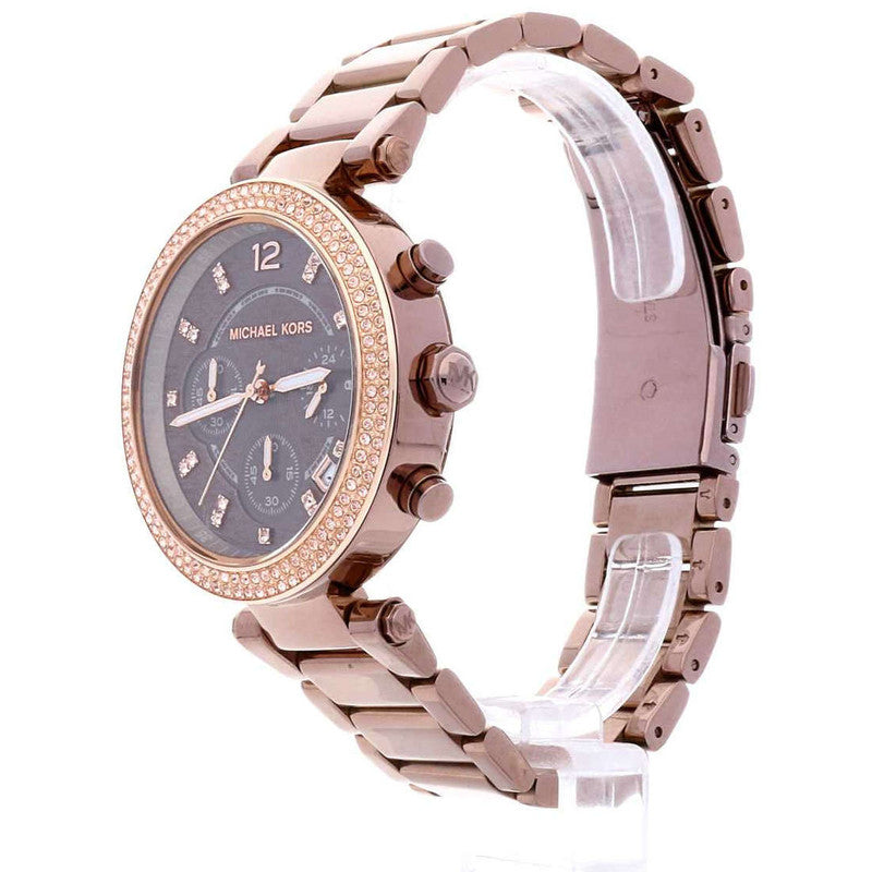 Michael Kors Parker Analog Quartz Brown Dial Brown Steel Strap Watch For Women - MK6378 Buy Now By Michael Kors