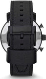 Fossil Nate Chronograph Black Dial Black Leather Strap Watch for Men - JR1354 Buy Now By Fossil