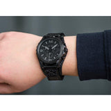 Fossil Nate Chronograph Black Dial Black Leather Strap Watch for Men - JR1510 Buy Now By Fossil