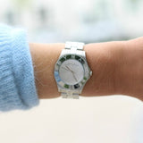 Marc Jacobs Blade Chronograph Silver Dial Silver Steel Strap Watch for Women - MBM3125 Buy Now By Marc Jacobs