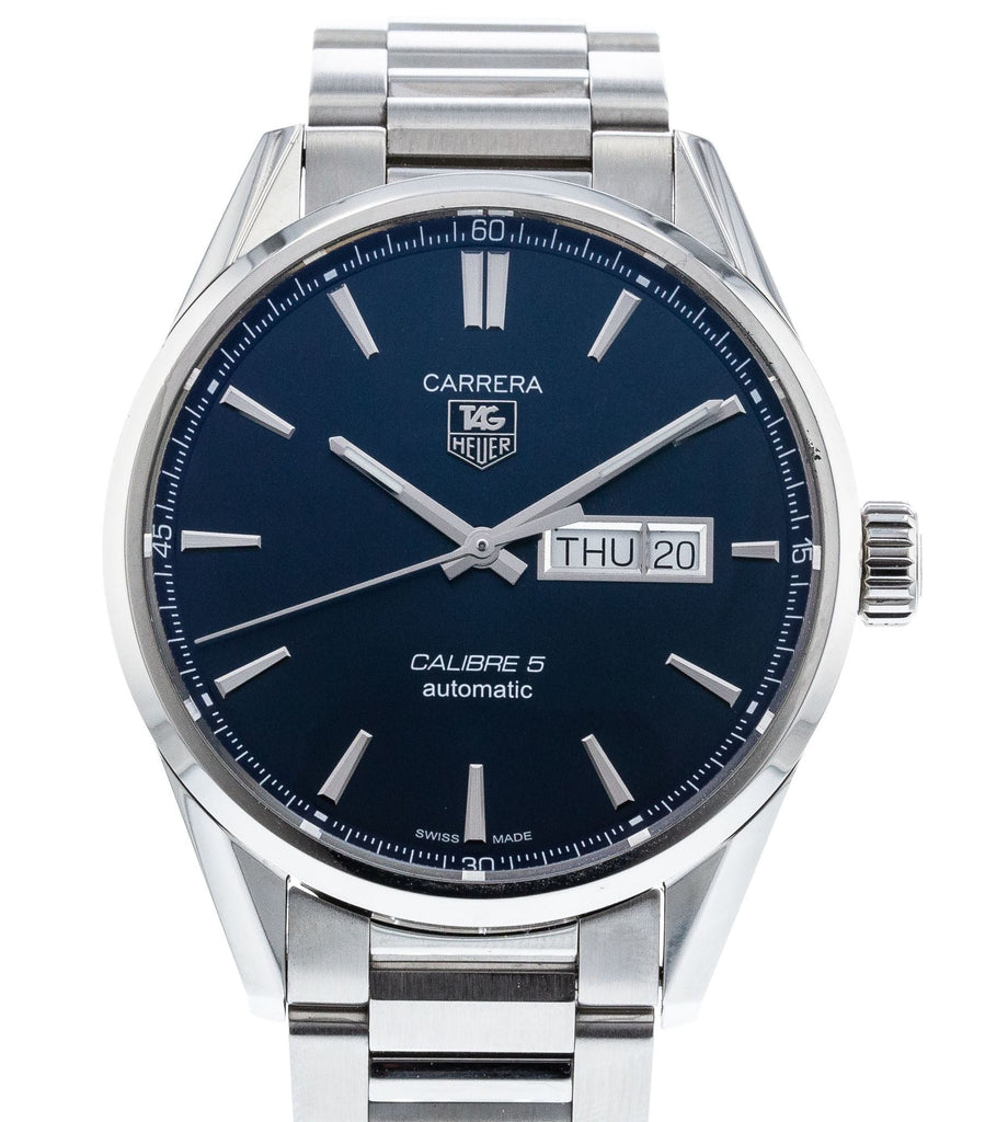 Tag Heuer Carrera Automatic Blue Dial Silver Steel Strap Watch for Men - WAR201E.BA0723 Buy Now By Tag Heuer