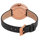 Swarovski Crystalline Pure Black Dial Black Leather Strap Watch for Women - 5275043 Buy Now By Swarovski