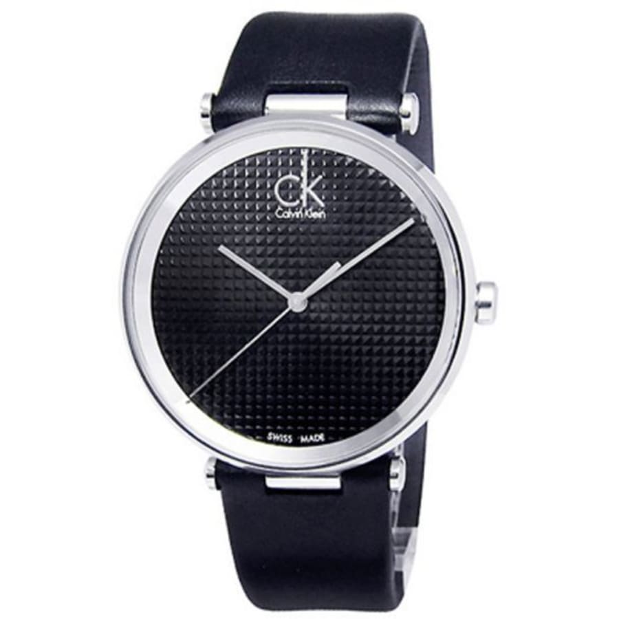 Calvin Klein Sight Black Dial Black Leather Strap Watch for Men - K1S21102 Buy Now By Calvin Klein