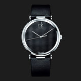 Calvin Klein Sight Black Dial Black Leather Strap Watch for Men - K1S21102 Buy Now By Calvin Klein