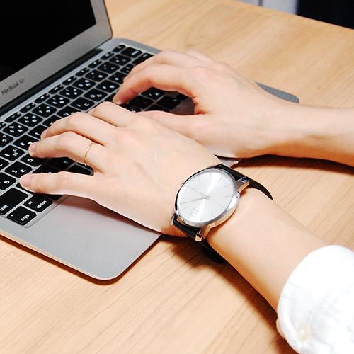 Calvin Klein City White Dial Black Leather Strap Watch For Men - K2G211C6 Buy Now By Calvin Klein