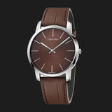 Calvin Klein City Brown Dial Brown Leather Strap Watch for Men - K2G211GK Buy Now By Calvin Klein
