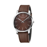 Calvin Klein City Brown Dial Brown Leather Strap Watch for Men - K2G211GK Buy Now By Calvin Klein