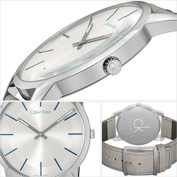 Calvin Klein City Silver Dial Grey Leather Strap Watch for Men - K2G211Q4 Buy Now By Calvin Klein