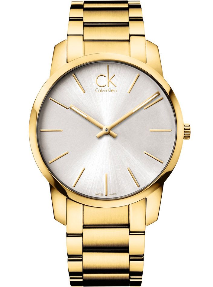 Calvin Klein City Silver Dial Gold Steel Strap Watch for Men - K2G21546 Buy Now By Calvin Klein