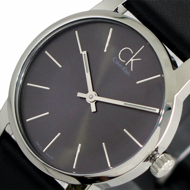 Calvin Klein City Black Dial Black Leather Strap Watch For Women - K2G23107 Buy Now By Calvin Klein