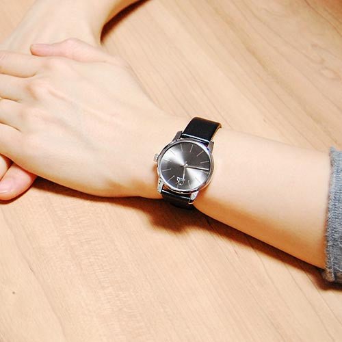 Calvin Klein City Black Dial Black Leather Strap Watch For Women - K2G23107 Buy Now By Calvin Klein