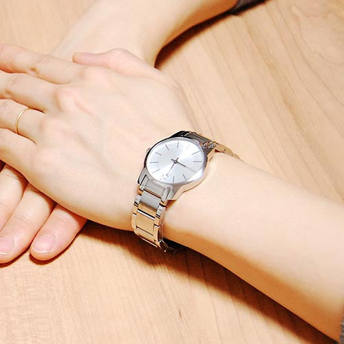 Calvin Klein City Silver Dial Silver Steel Strap Watch for Women - K2G23126 Buy Now By Calvin Klein