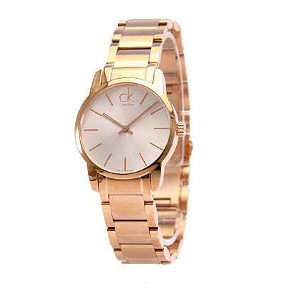 Calvin Klein City White Mother of Pearl Dial Rose Gold Steel Strap Watch for Women - K2G23646 Buy Now By Calvin Klein
