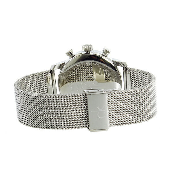 Calvin Klein City Chronograph White Dial Silver Mesh Bracelet Watch for Men - K2G27126 Buy Now By Calvin Klein