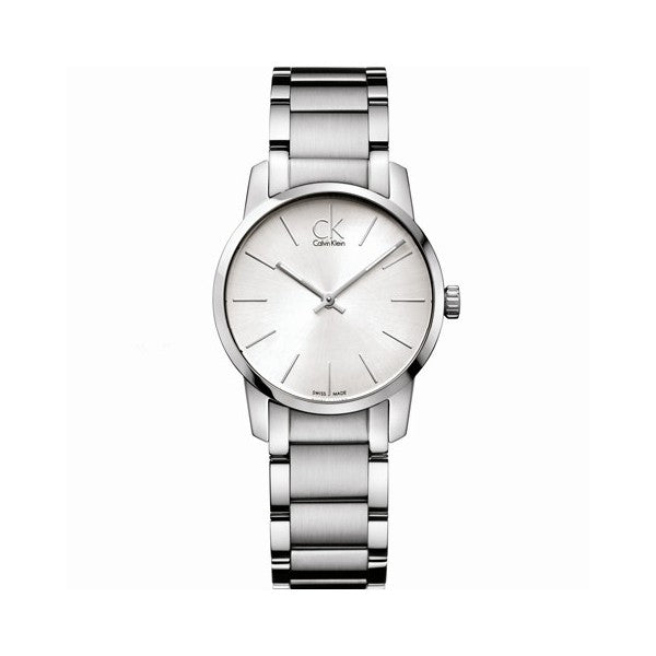 Calvin Klein City Silver Dial Silver Steel Strap Watch for Women - K2G23126 Buy Now By Calvin Klein