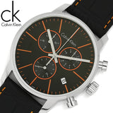Calvin Klein City Chronograph Black Dial Black Leather Strap Watch for Men - K2G271C1 Buy Now By Calvin Klein