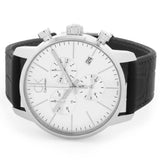 Calvin Klein City Chronograph Silver Dial Black Leather Strap Watch for Men - K2G271C6 Buy Now By Calvin Klein