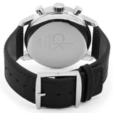 Calvin Klein City Chronograph Silver Dial Black Leather Strap Watch for Men - K2G271C6 Buy Now By Calvin Klein