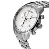 Calvin Klein City Chronograph White Dial Silver Steel Strap Watch for Men - K2G271Z6 Buy Now By Calvin Klein