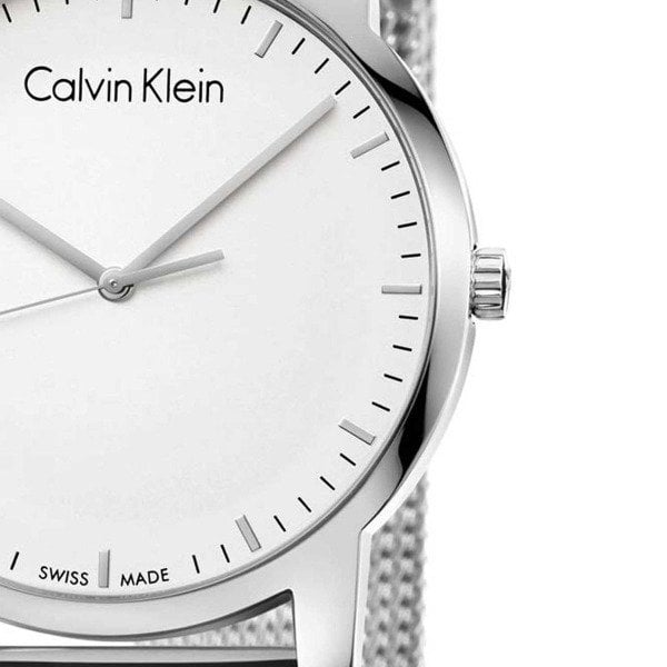 Calvin Klein City Chronograph White Dial Silver Mesh Bracelet Watch for Men - K2G2G126 Buy Now By Calvin Klein