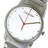 Calvin Klein City Quartz White Dial Silver Steel Strap Watch for Men - K2G2G1Z6 Buy Now By Calvin Klein