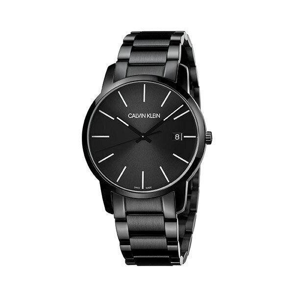 Calvin Klein City Quartz Black Dial Black Steel Strap Watch for Men - K2G2G4B1 Buy Now By Calvin Klein